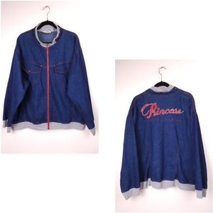 Vintage Erica Brooke Denim Jacket Women's Plus Size 26